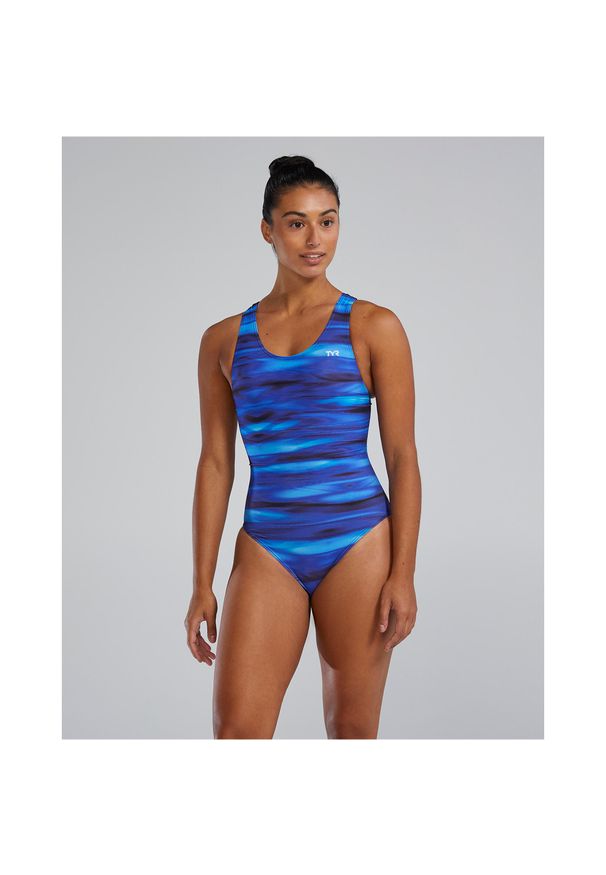 Strój pływacki damski TYR Maxfit Swimsuit - Technowave. Kolor: niebieski