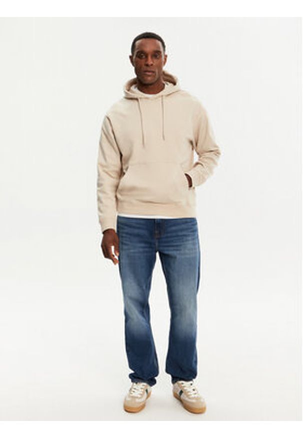 Jack & Jones Bluza Charge 12257852 Beżowy Loose Fit. Kolor: beżowy. Materiał: bawełna