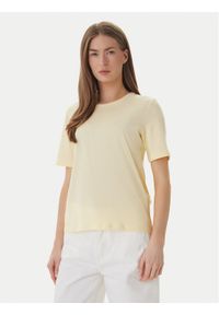 only - ONLY T-Shirt 15270390 Żółty Regular Fit. Kolor: żółty. Materiał: bawełna #1