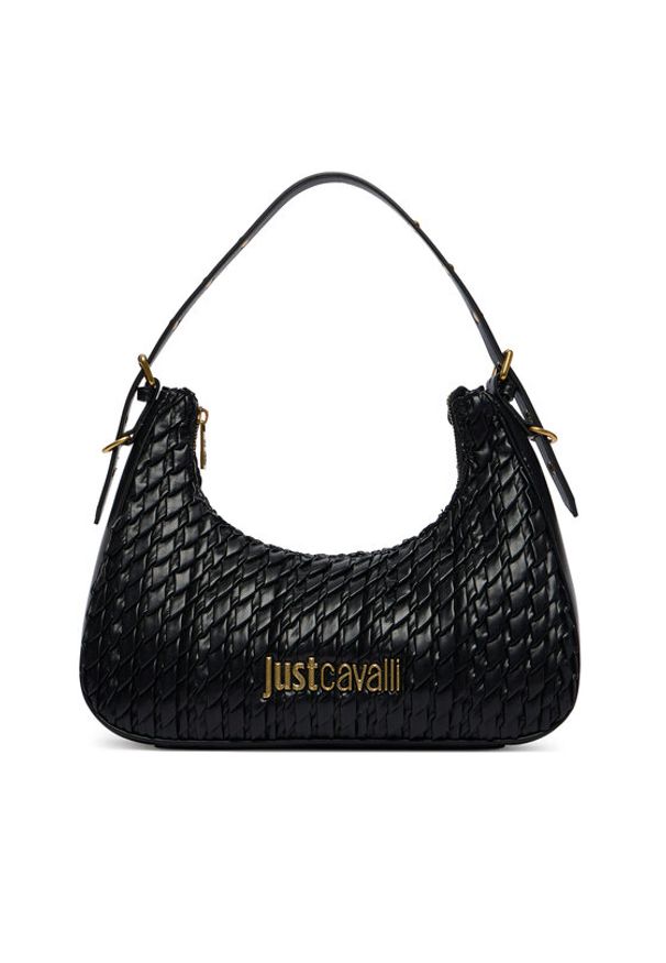 Just Cavalli Torebka 80RA4BG6 ZSD90 Czarny. Kolor: czarny. Materiał: skórzane