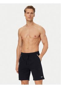 BOSS Szorty sportowe Unique 50545942 Granatowy Regular Fit. Kolor: niebieski. Materiał: bawełna. Styl: sportowy #2