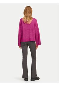 JJXX Sweter Sigga 12255358 Różowy Relaxed Fit. Kolor: różowy. Materiał: syntetyk