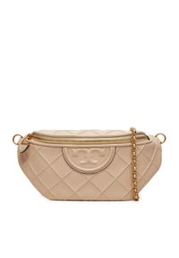Tory Burch Saszetka nerka 160132 Beżowy. Kolor: beżowy. Materiał: skóra