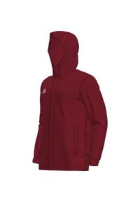 Kurtka piłkarska męska Adidas Entrada 22 All-Weather. Kolor: czerwony, biały, wielokolorowy. Sport: piłka nożna