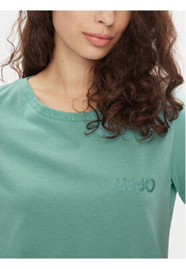 Liu Jo T-Shirt MA4395 J6308 Zielony Regular Fit. Kolor: zielony. Materiał: bawełna