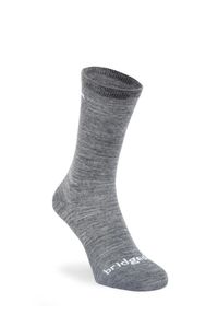 BRIDGEDALE - Skarpety do turystyki męskie Bridgedale Base Layer Thermal Liner Boot 2 pary. Kolor: szary