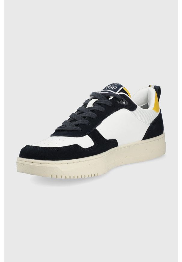 U.S. Polo Assn. sneakersy kolor granatowy. Nosek buta: okrągły. Zapięcie: sznurówki. Kolor: niebieski. Materiał: guma