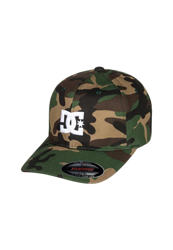 DC Shoes - Czapka Flexfit® dla Mężczyzn CAP STAR 2 Zielony. Kolor: zielony. Materiał: tkanina, bawełna, elastan. Wzór: haft