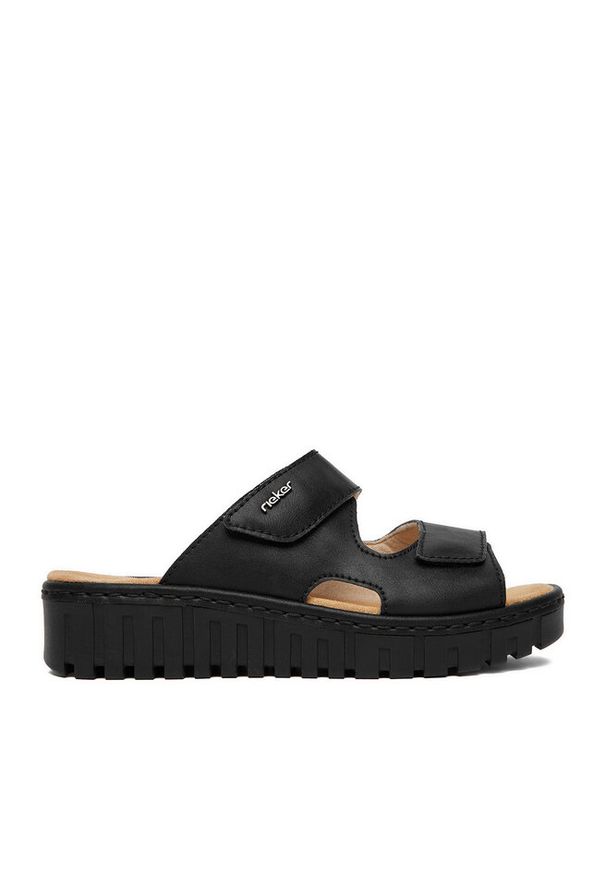 Klapki Rieker. Kolor: czarny