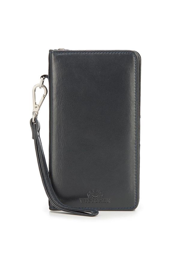 Wittchen - Damski portfel skórzany z kieszenią na telefon. Materiał: skóra