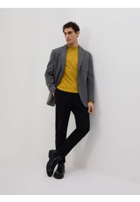 Reserved - Sweter z wiskozą - musztardowy. Kolor: żółty. Materiał: wiskoza #1