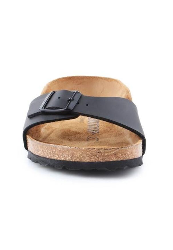 Klapki damskie Birkenstock Madrid BS. Kolor: czarny. Materiał: materiał, syntetyk