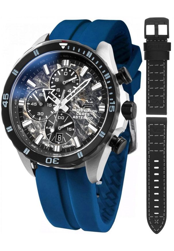 Zegarek męski Vostok Europe 6S10-320E693SB niebieski. Kolor: niebieski