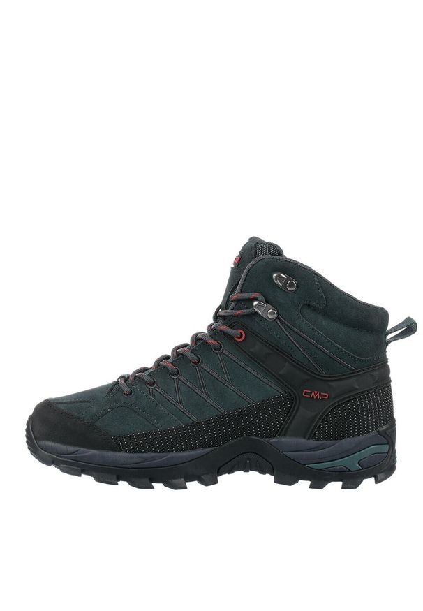 CMP - Rigel Mid Trekking Shoes Wp. Kolor: wielokolorowy, czarny, zielony. Sport: turystyka piesza