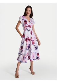 Swing Sukienka koktajlowa 5AI12700 Kolorowy Regular Fit. Materiał: syntetyk. Wzór: kolorowy. Styl: wizytowy