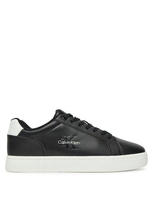 Calvin Klein Jeans Sneakersy Classic Cupsole Mono Lth YM0YM01369 Czarny. Kolor: czarny. Materiał: skóra