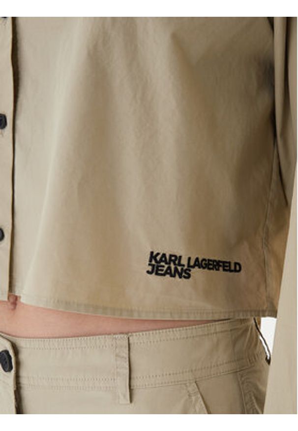Karl Lagerfeld Jeans Bluzka B1W11027 Zielony Regular Fit. Kolor: zielony. Materiał: bawełna