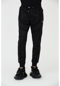 Philipp Plein - PHILIPP PLEIN Czarne spodnie dresowe Jogging Trousers Basic. Kolor: czarny. Materiał: dresówka. Sport: bieganie #1