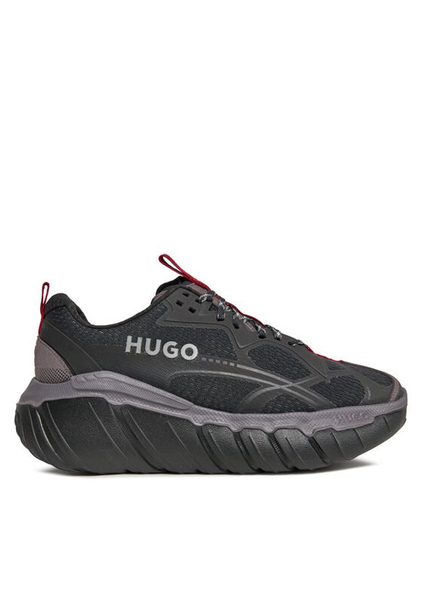 Hugo Sneakersy Xeno 50503042 10245664 01 Czarny. Kolor: czarny. Materiał: materiał
