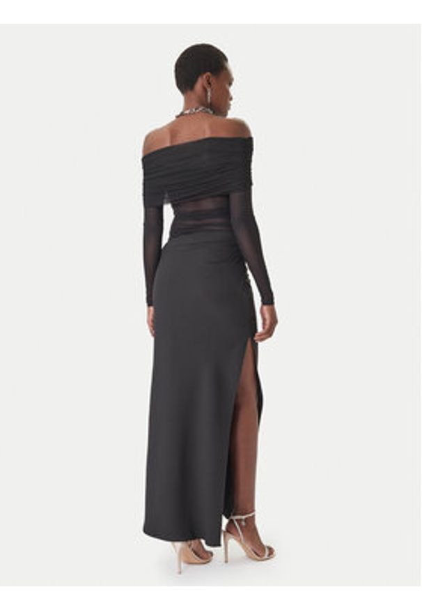 Eleh Sukienka wieczorowa SS260391 Czarny Slim Fit. Kolor: czarny. Materiał: syntetyk. Styl: wizytowy