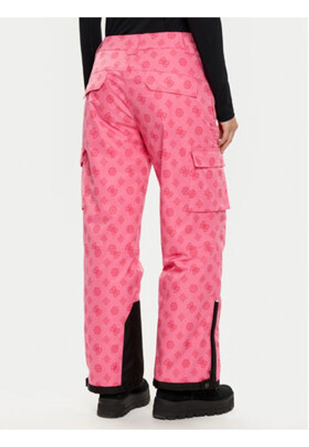 Guess Spodnie narciarskie W4PB60 WH0K0 Różowy Regular Fit. Kolor: różowy. Materiał: syntetyk. Sport: narciarstwo