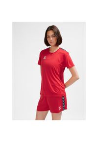 Damski jersey Hummel Authentic Pl. Kolor: czerwony, różowy, wielokolorowy. Materiał: jersey. Sport: piłka nożna #1