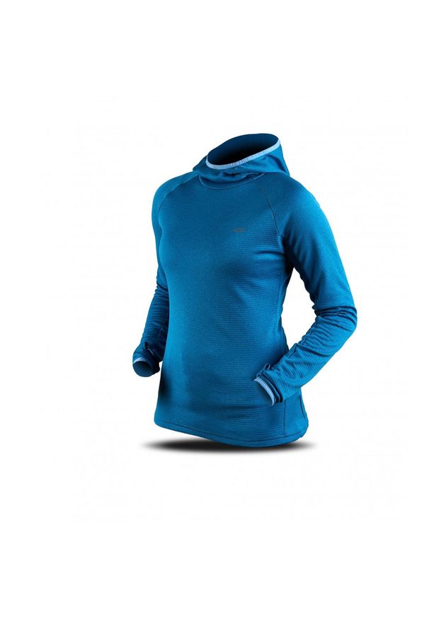 TRIMM - Bluza Trimm VERONA. Typ kołnierza: kaptur. Kolor: niebieski. Materiał: dzianina. Sezon: zima. Sport: narciarstwo