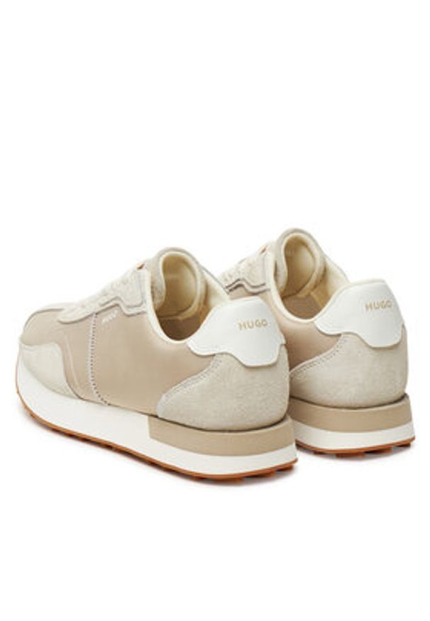 Hugo - HUGO Sneakersy Kiria 50548131 Beżowy. Kolor: beżowy. Materiał: materiał