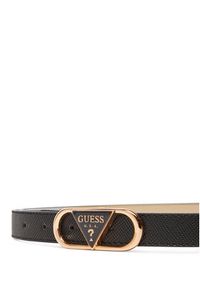 Guess Pasek Damski BW9270 P5320 Czarny. Kolor: czarny. Materiał: skóra