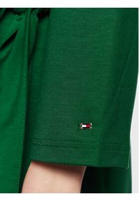 TOMMY HILFIGER - Tommy Hilfiger Sukienka koktajlowa WW0WW37101 Zielony Regular Fit. Kolor: zielony. Materiał: wiskoza. Styl: wizytowy