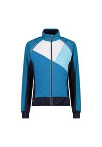 Kurtka damska z odpinanymi rękawami CMP hybrid. Kolor: niebieski, wielokolorowy, zielony. Sezon: zima. Sport: narciarstwo #1