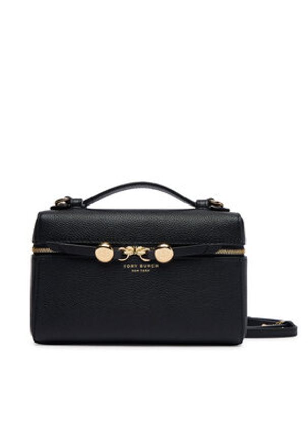 Tory Burch Torebka 178948 Czarny. Kolor: czarny. Materiał: skórzane, zamszowe