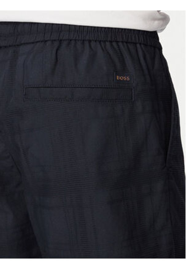 BOSS Szorty materiałowe Sandrew 50559371 Granatowy Regular Fit. Kolor: niebieski. Materiał: bawełna