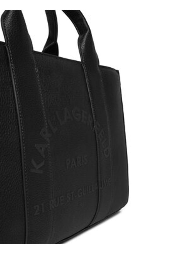 Karl Lagerfeld - KARL LAGERFELD Torebka A4W30264 Czarny. Kolor: czarny. Materiał: skórzane