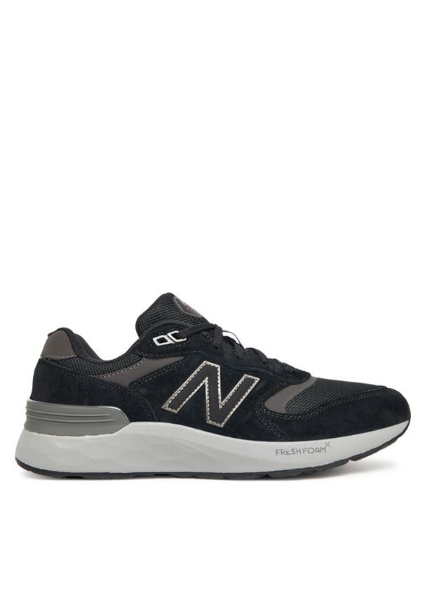 New Balance Sneakersy Walking 880 MW880BB7 Czarny. Kolor: czarny. Materiał: zamsz, skóra