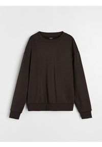 Sinsay - Bluza basic comfort fit - brązowy. Kolor: brązowy