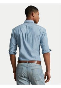 Polo Ralph Lauren Koszula jeansowa 710792042001 Niebieski Custom Fit. Typ kołnierza: polo. Kolor: niebieski. Materiał: bawełna #3