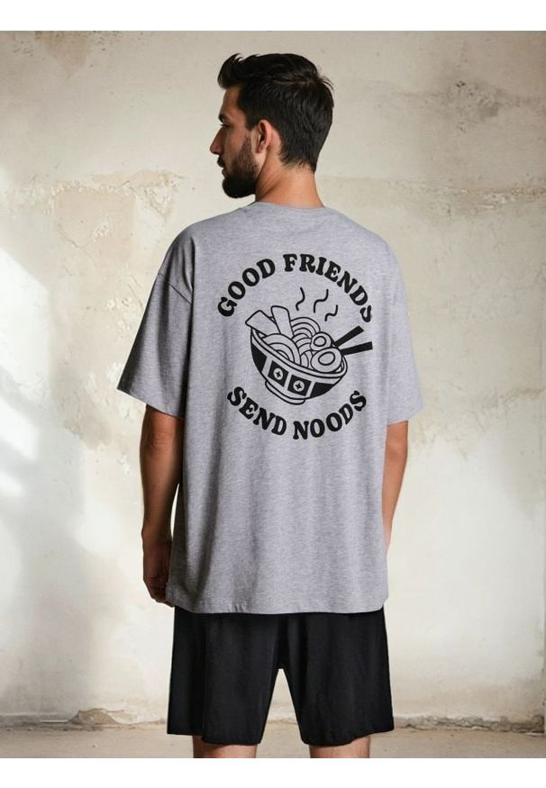 Sinsay - Piżama oversize z domieszką wiskozy z nadrukiem na plecach - wielobarwny. Materiał: wiskoza. Wzór: nadruk