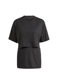 Adidas - Koszulka Maternity. Kolekcja: moda ciążowa. Kolor: wielokolorowy, czarny, szary
