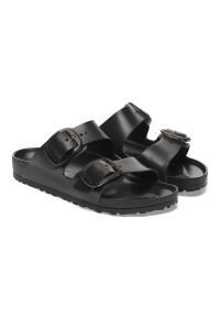 Birkenstock - BIRKENSTOCK Arizona Big Buckle EVA Black Klapki damskie. Okazja: na spacer, na co dzień, na plażę. Kolor: czarny. Materiał: materiał. Wzór: motyw zwierzęcy, jednolity. Sezon: lato. Styl: casual, elegancki #2