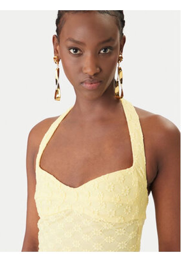 BARDOT - Bardot Sukienka koktajlowa Mariko 60397DB Żółty Regular Fit. Kolor: żółty. Styl: wizytowy