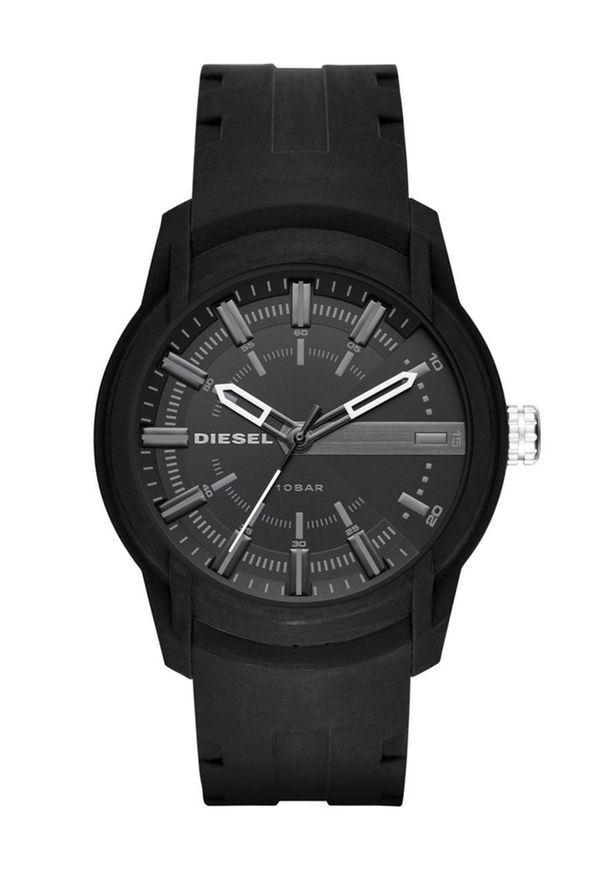 Diesel - Zegarek DZ1830. Kolor: czarny. Materiał: tworzywo sztuczne, materiał