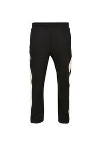 Spodnie dresowe w paski Urban Classics GT. Kolor: czarny. Materiał: dresówka. Wzór: paski #1