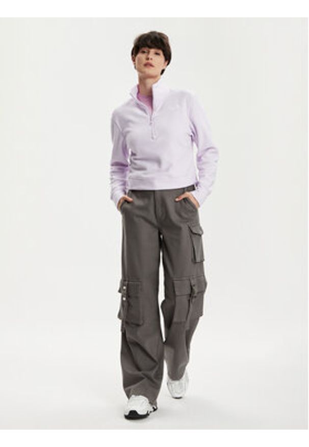 The North Face Polar Glacier NF0A855P Fioletowy Regular Fit. Kolor: fioletowy. Materiał: syntetyk