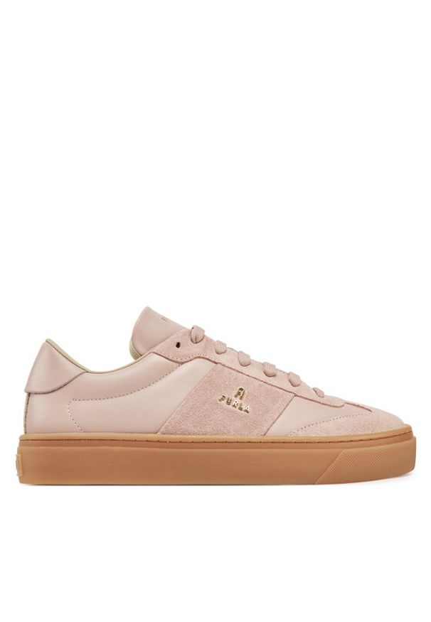 Furla Sneakersy Enjoy Lace-Up Sneaker YI79ENJ BX3712 2814S Różowy. Kolor: różowy. Materiał: skóra