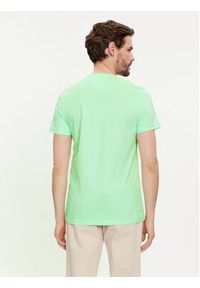 TOMMY HILFIGER - Tommy Hilfiger T-Shirt Logo MW0MW11797 Zielony Slim Fit. Kolor: zielony. Materiał: bawełna #5