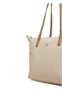 TOMMY HILFIGER - Tommy Hilfiger Torebka Poppy Summer Tote AW0AW17203 Beżowy. Kolor: beżowy #3
