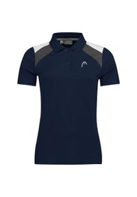 Head - Koszulka polo damska CLUB 22 Tech. Typ kołnierza: polo. Kolor: wielokolorowy, niebieski, czarny. Materiał: poliester. Sport: tenis #1