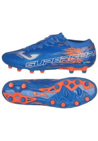 Buty piłkarskie Joma Super Copa 2304 Fg SUPS2304FG niebieskie niebieskie. Zapięcie: sznurówki. Kolor: niebieski. Materiał: guma, syntetyk. Sport: piłka nożna