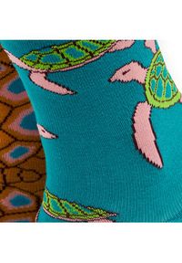 Funny Socks Skarpety wysokie unisex Turtle SM1/21 Niebieski. Kolor: niebieski. Materiał: materiał, bawełna #3